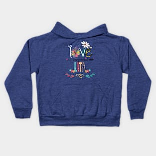 Love Being Called Lita Happy Mother's Day Kids Hoodie